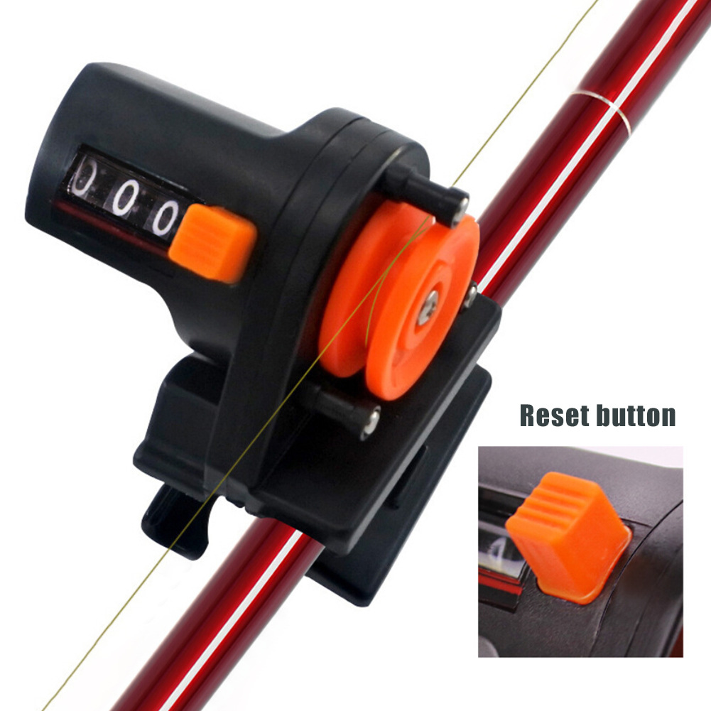 Baitcasting Reel - カウンター釣り糸深さ測定ツール釣具長さ測定カウンター0-999M釣り道具釣り用品