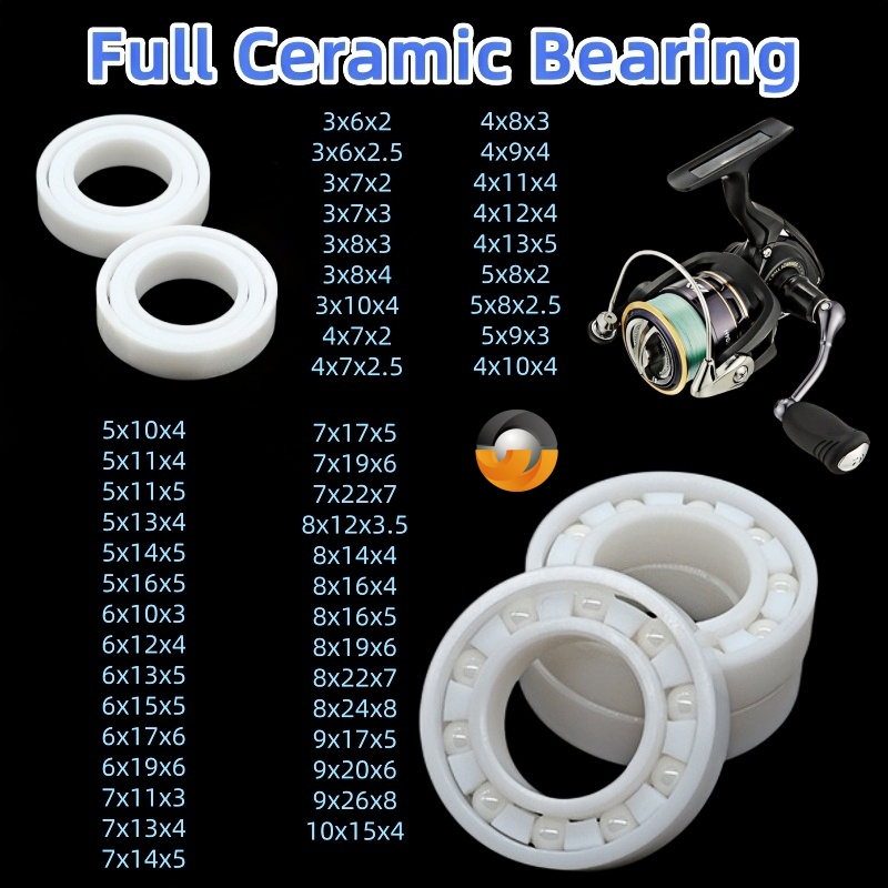 1個 MR84CE 4x8x3mm フルジルコニアセラミック - Fly Reel のレビューと価格