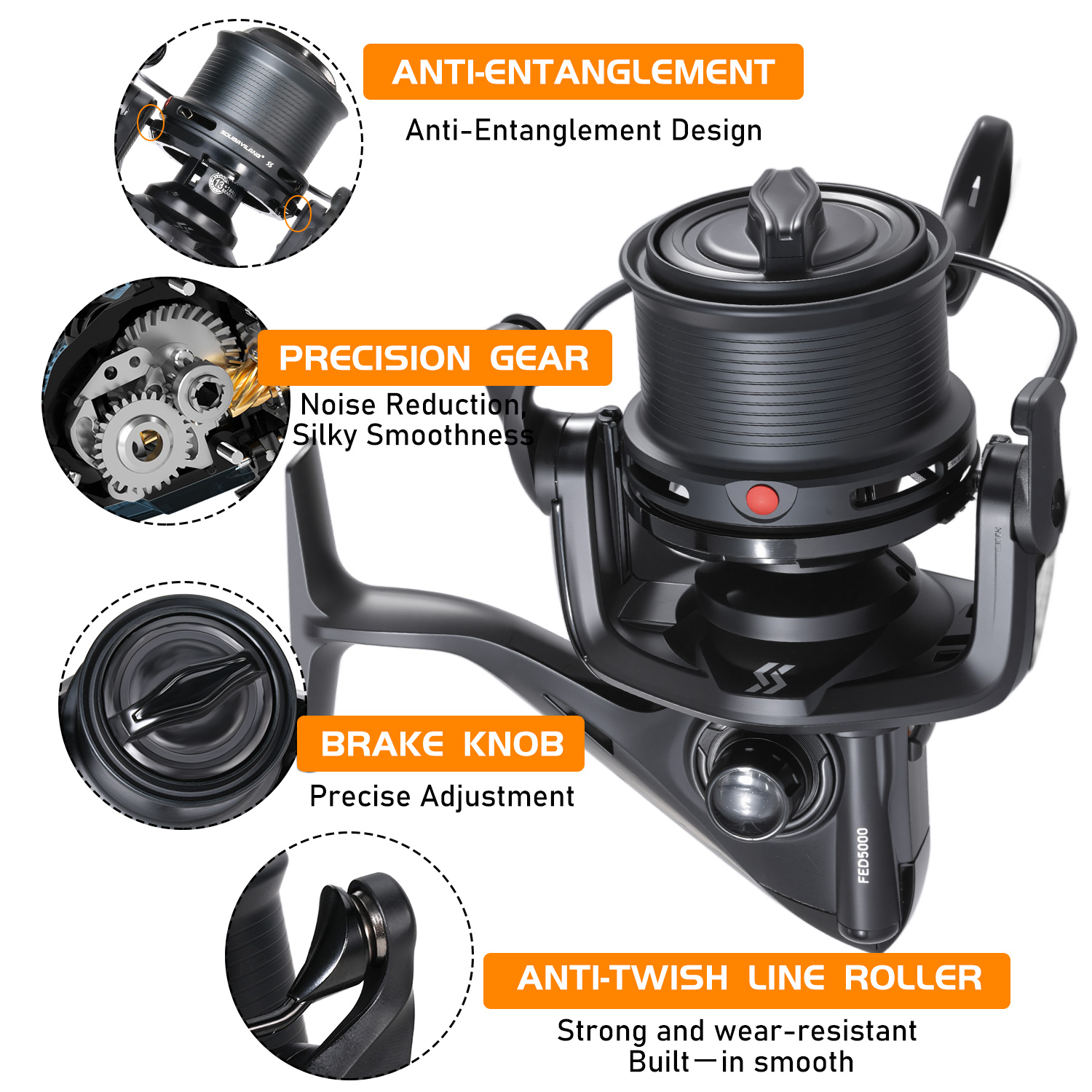 Sougayilang プロフェッショナルフィーダーリール  - Trolling Reel のレビューと価格